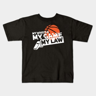 Basketball Referee Quotes Hoops Ref Kids T-Shirt